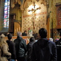 The faithful venerating the Holy Blood